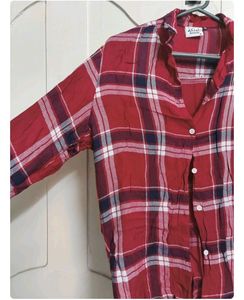 Red plaid shirt
