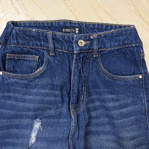 Street 9- Wide Leg, Distressed Pants.