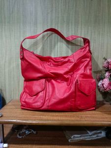 Imported Red Hobo Bag