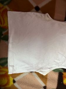 White Sleeveless Crop Top