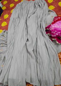 Nyra Cut Suit With Heavy Palazzo And Dupatta.