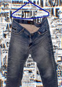 Washed Black Denim Jeans