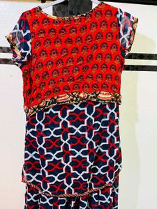 Stylish Printed Dress New Wdt Tag
