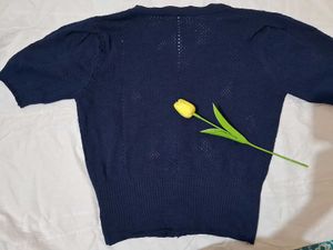 Cherry Embroidered Knit Cardigan