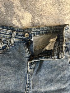 Denim High Waisted Skirt