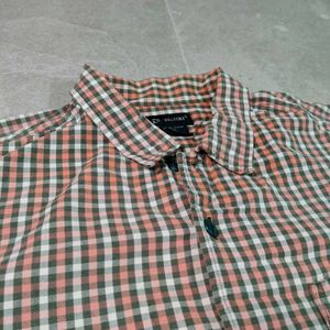 Checkered Short Sleeve Button-Down