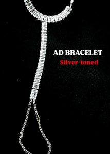 Silver-Toned AD Bracelet
