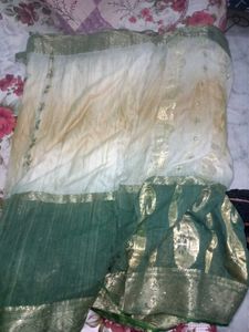 Green And Beige Saari