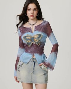 Stylish Sheer Long Sleeve Top