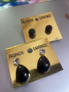 Vintage Black Fashion Earrings Set