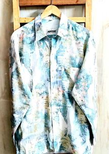 Jupiter Abstract Print Shirt Size-46
