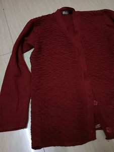Maroon Sweater Full Hands