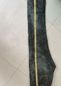 Men Denim Cargo Look Olive Colour