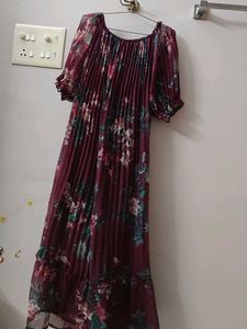Floral Print Maxi Dress Fits 46-48