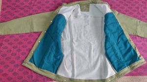 Stylish Green Denim Jacket