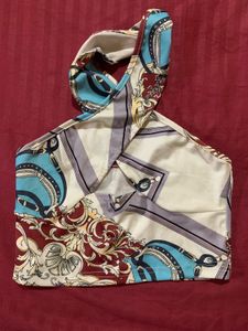 Criss Cross Neck Halter Top