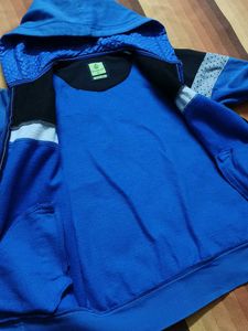 Men&#39;s Blue &amp; Black Casual Hoodie