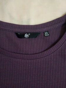 Purple Short Sleeve Top