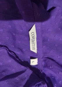 Purple single piece midi dress