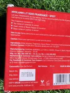 Myglamm Lit Xoxo Fragrance