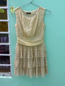 Lace Overlay Dress