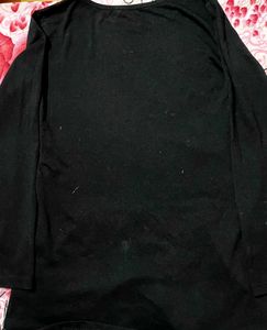 Chic MERO Crystal Letter Long Sleeve Top