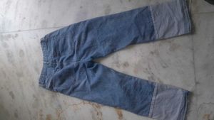Two-Tone Denim Jeans