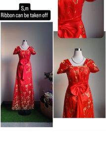 Sale!!!! Retro Red Partywear Embellished Dress❣️