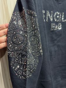 Engild E&amp;G Black Designer Korean Sweatshirt