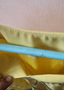 Yellow Embroidered Kurta