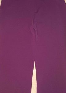 Purple Wide Leg Pants