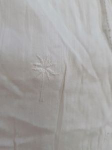 White Chikankari Pallazo Pant