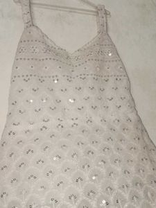Short White Coloured Kurti For Ethnic Wear 🐻‍❄️🤍