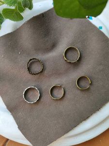 Adjustable Boho Ring Set