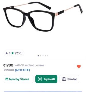 lenskart air new black glasses