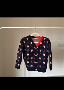 Cute Bear &amp; Cherry Cardigan