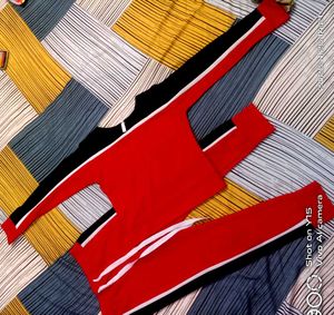 Red & Black Co-ord Set