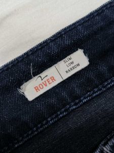 Spykar Men Dark Blue Slim Fit Narrow Length Jeans