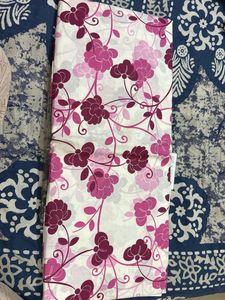 Beautiful White And Pink Bedsheet