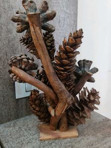 Pine Cone Candle Holder