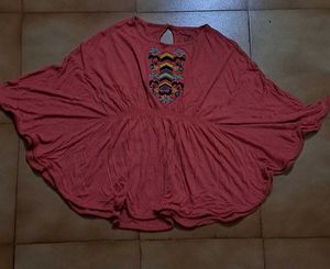 Pink Tone Cape Top