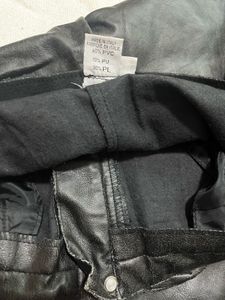 Black Faux Leather Pants