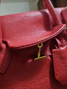 Red large Handbag on sale