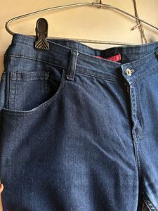 Dark Wash Navy Blue Jeans