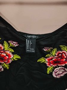 Floral Embroidered Bodysuit