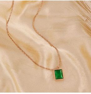 Emerald Pendant Necklace