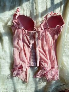 Pink Lace Corset Top