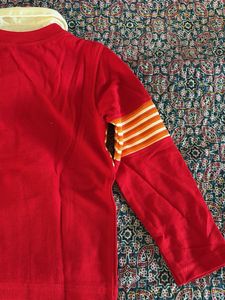 Red Striped Long Sleeve Shirt