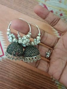 Hoop Jhumka Earrings