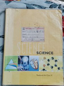 Class 10 Science Textbook (English Medium)